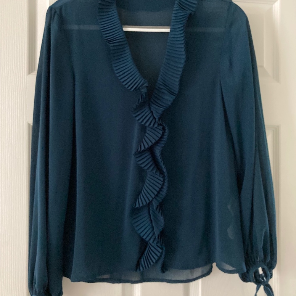 Zara Blouse w/Tie Sleeves